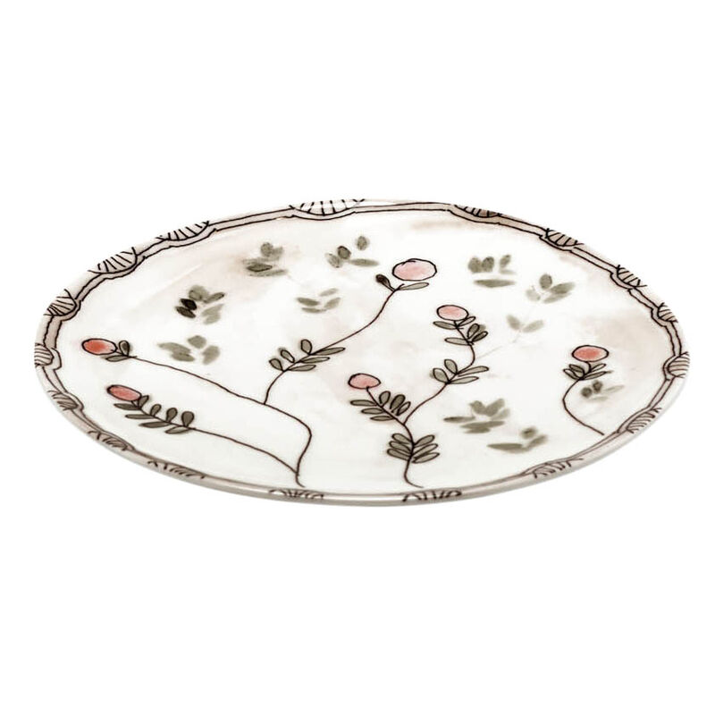 Marni Midnight Flowers Breakfast Plates Set Of 2 - Mirtillo Nude image number 0